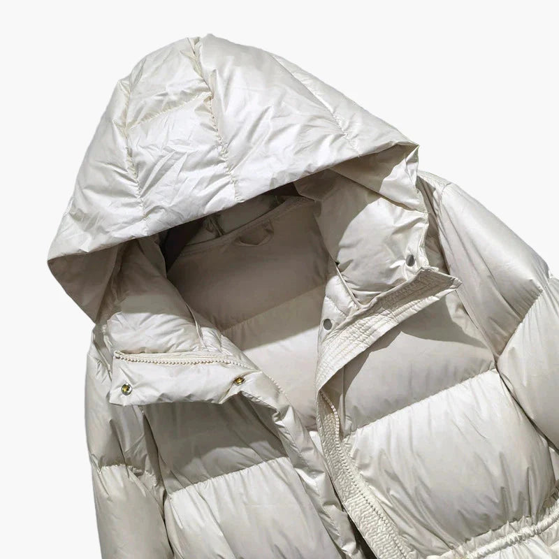 Damen Winter Steppjacke mit Kapuze – Modische warme Outdoorjacke für Alltag und Freizeit