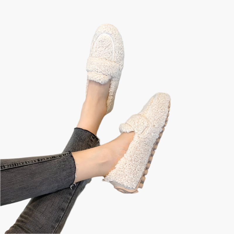 Damen Flauschige Hausschuhe im Loafer-Stil – Bequeme Indoor-Slipper für gemütliche Abende
