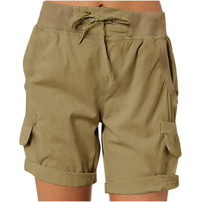 Esme – Damen Cargo-Shorts aus Baumwolle und Leinen