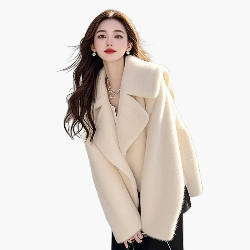 Damen Oversize Mantel Modern Stil für Alltag und Büro