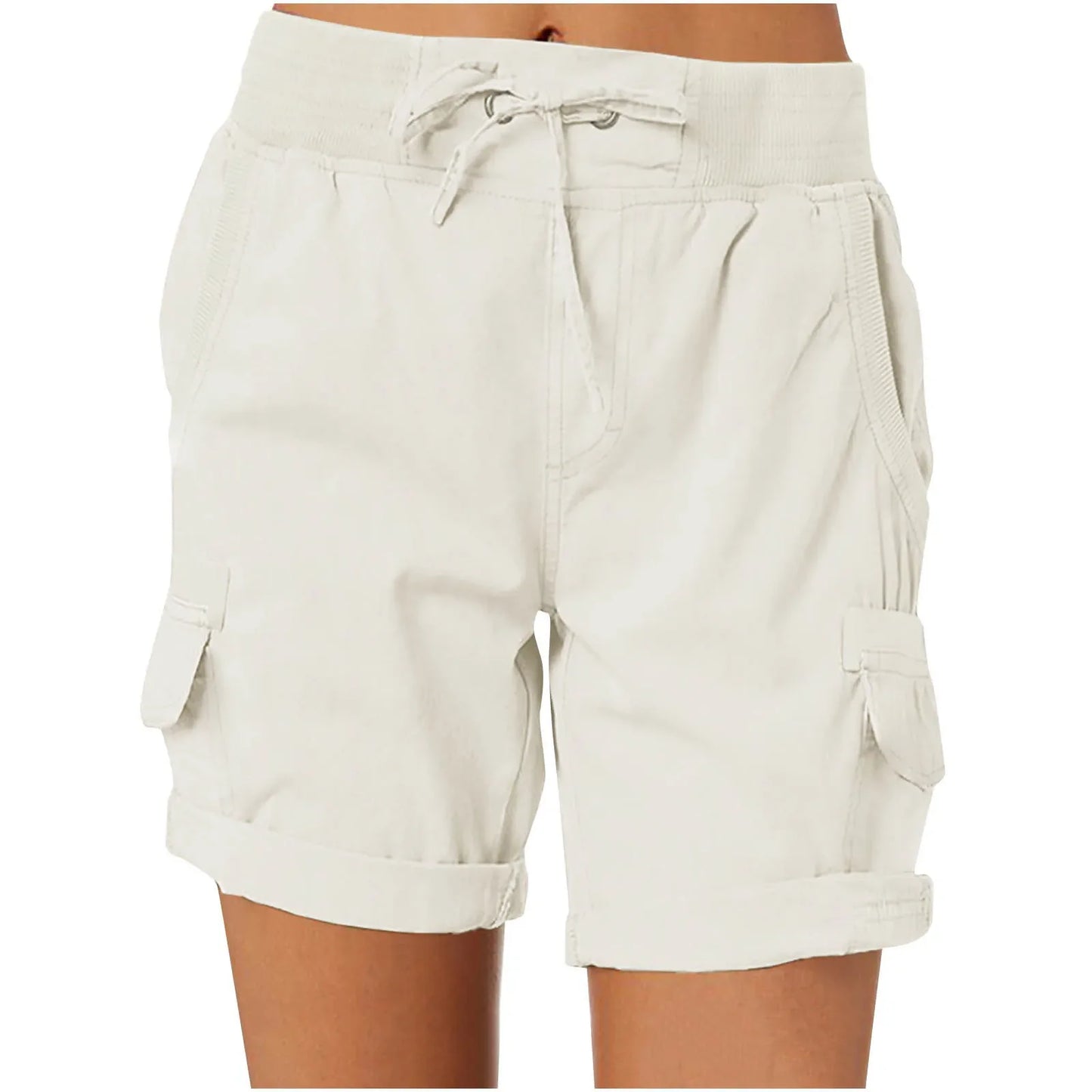 Esme – Damen Cargo-Shorts aus Baumwolle und Leinen