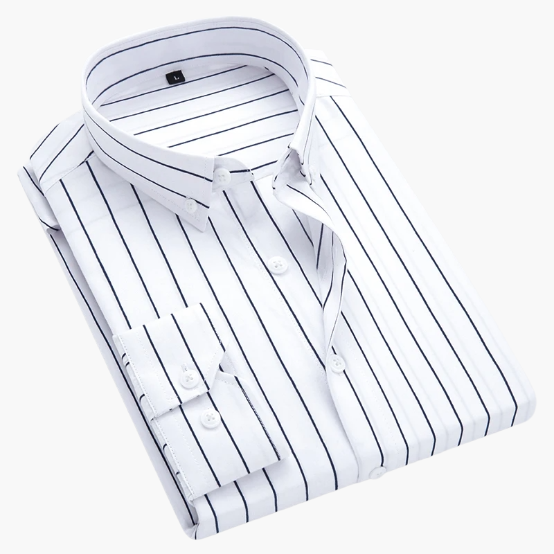 Herren Business-Freizeit Hemd mit Streifenmuster – Klassisch, Modern, Vielseitig