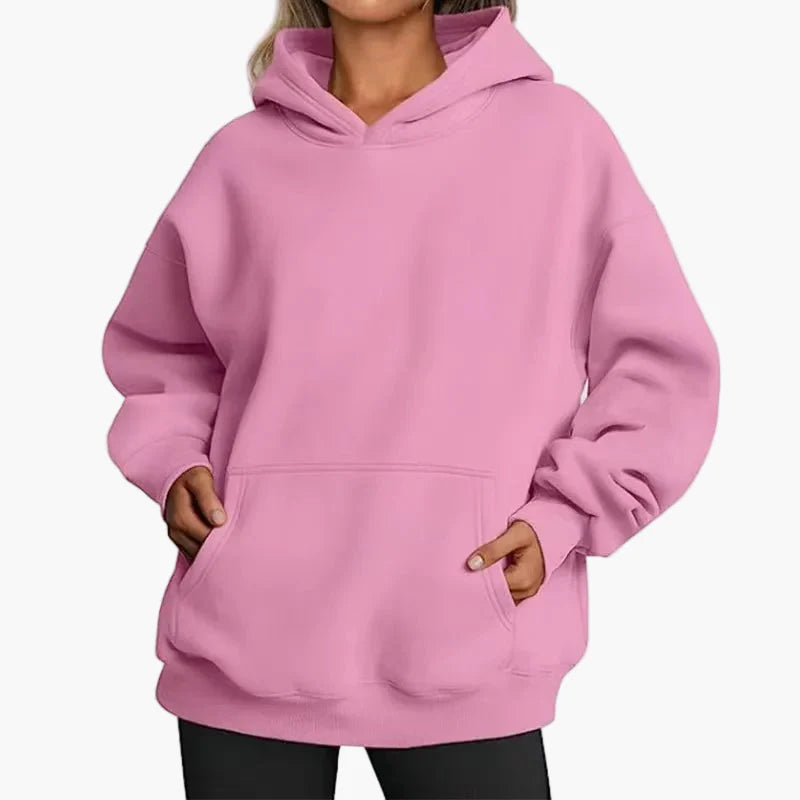 Damen Oversize Hoodie Freizeit Kapuzenpullover – Bequemer Streetwear Style