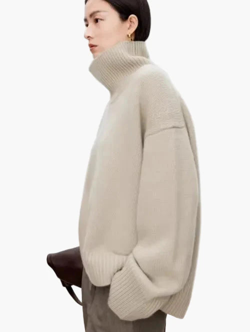 Damen Oversize Rollkragenpullover für stilvolle Herbst- und Winterlooks