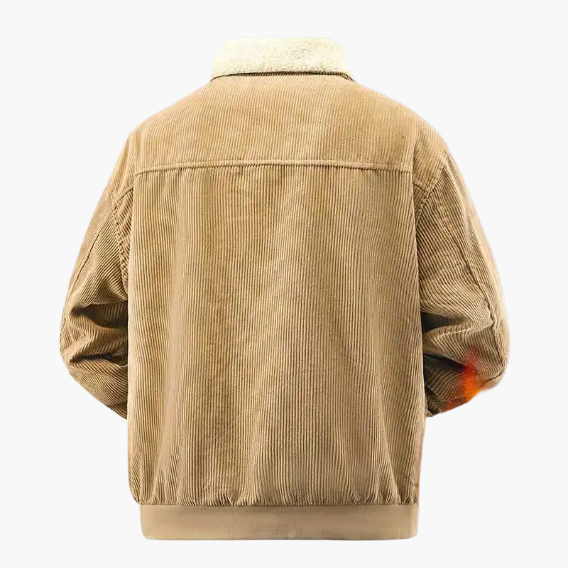 Herren Winterjacke mit Teddyfutter – Retro Stil für Alltag, Freizeit & Outdoor
