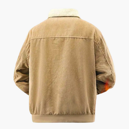 Herren Winterjacke mit Teddyfutter – Retro Stil für Alltag, Freizeit & Outdoor