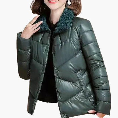 Damen Winter Steppjacke mit modischem Stehkragen – Eleganter Alltagsstil für kalte Tage
