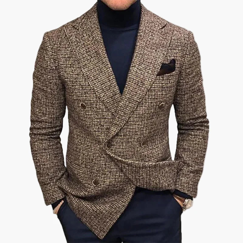 Herren Doppelreihiger Blazer – Eleganter Business & Freizeit Sakko Modernes Design