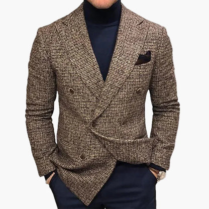 Herren Doppelreihiger Blazer – Eleganter Business & Freizeit Sakko Modernes Design