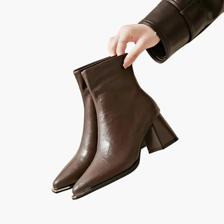 Damen Stiefeletten mit Blockabsatz – Modische Herbst- und Winterboots für Alltag und Büro