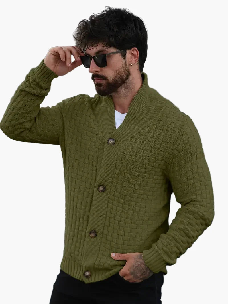 Herren Strick-Cardigan im modernen Casual-Stil – Offener Freizeitpullover für stilbewusste Männer
