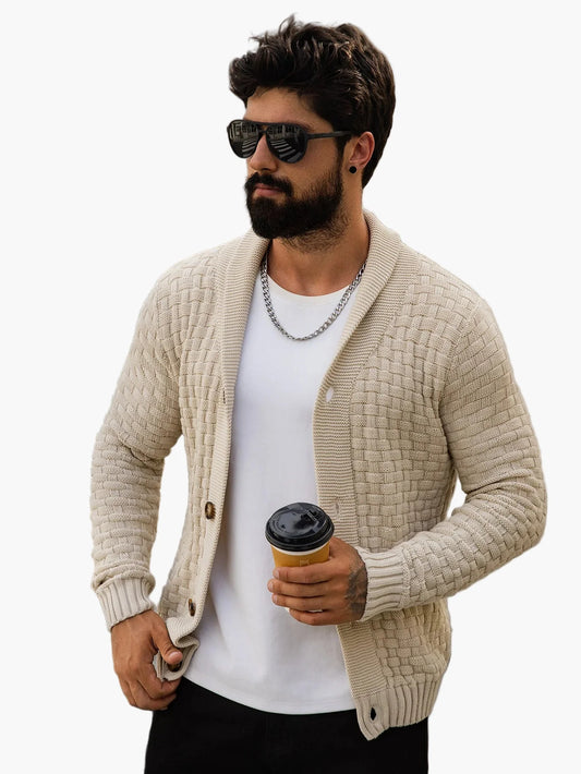 Herren Strick-Cardigan im modernen Casual-Stil – Offener Freizeitpullover für stilbewusste Männer