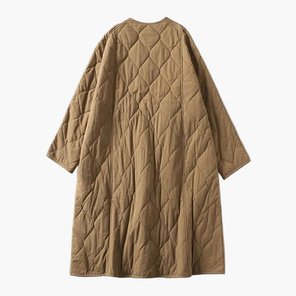 Damen Steppmantel Oversize Stil für Herbst und Winter – Lässiger Komfort mit großen Taschen