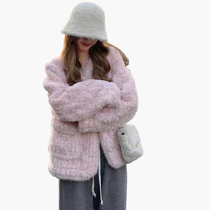 Damen Kuscheliger Wintermantel im modischen Stil – Ideal für Alltag und Freizeit