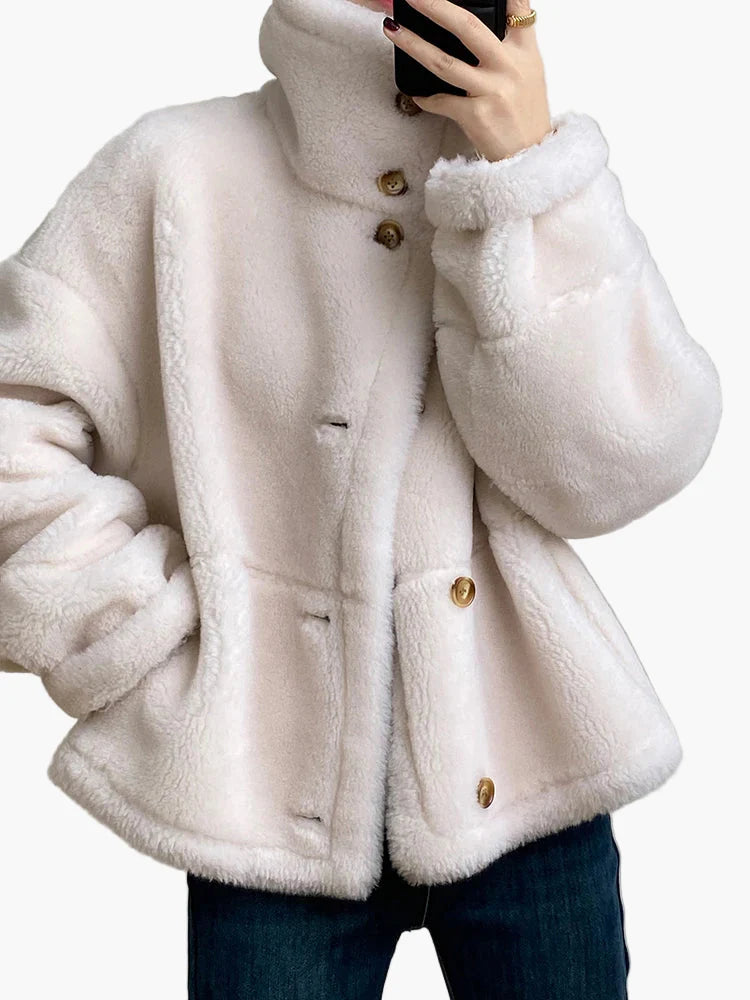 Damen Vintage Winterjacke im Oversize-Stil für lässige Outfits