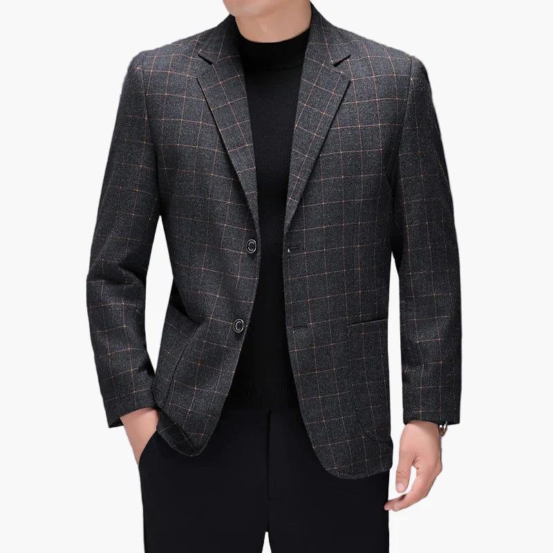 Herren Business Casual Kariertes Sakko – Modernes Freizeit- und Büro-Outfit