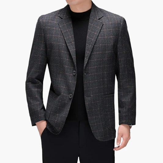 Herren Business Casual Kariertes Sakko – Modernes Freizeit- und Büro-Outfit