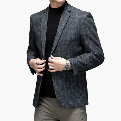 Herren Business Freizeit Sakko Slim Fit – Eleganter Blazer für Büro und Alltag