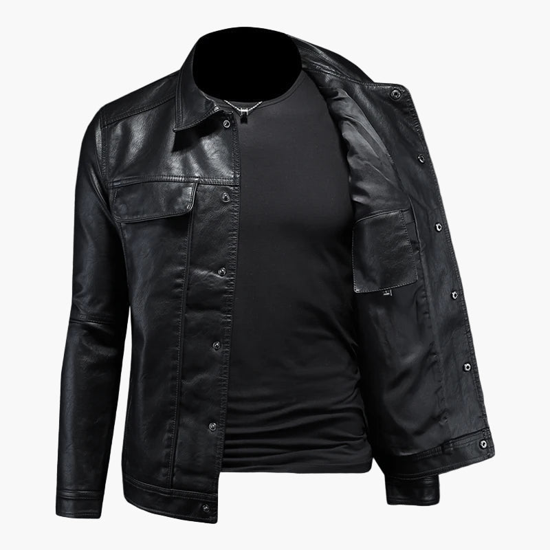 Herren Moto-Style Jacke – Modernes Design für Alltag und Freizeit