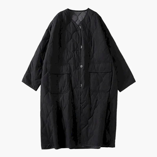 Damen Steppmantel Oversize Stil für Herbst und Winter – Lässiger Komfort mit großen Taschen