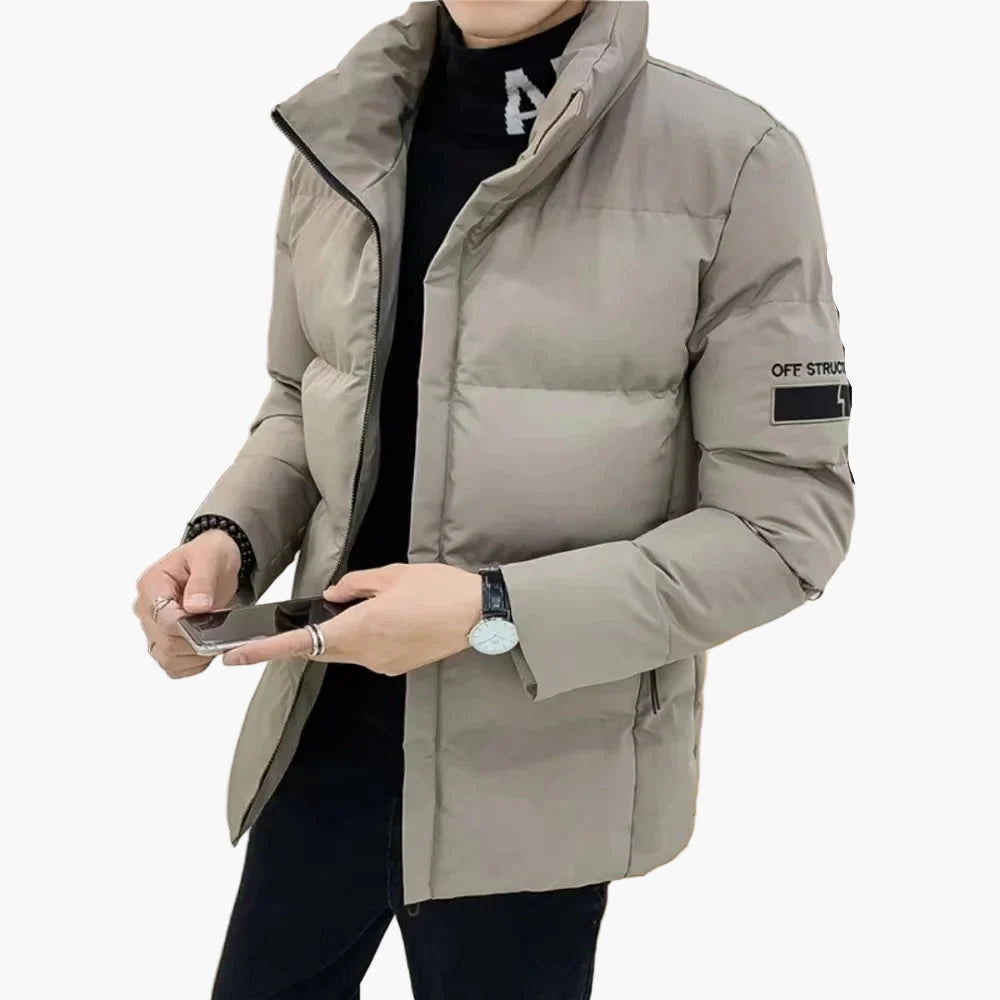 Herren Winter Steppjacke mit modernem Casual-Stil für Alltag und Freizeit
