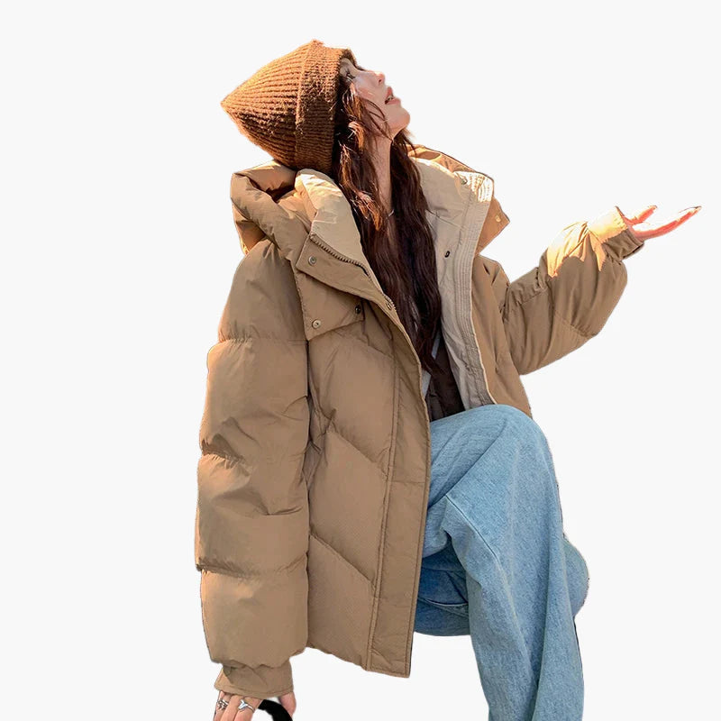 Damen Winterjacke Steppjacke Freizeit Stil, Warm und Lässig, Ideal für Alltag und Reisen