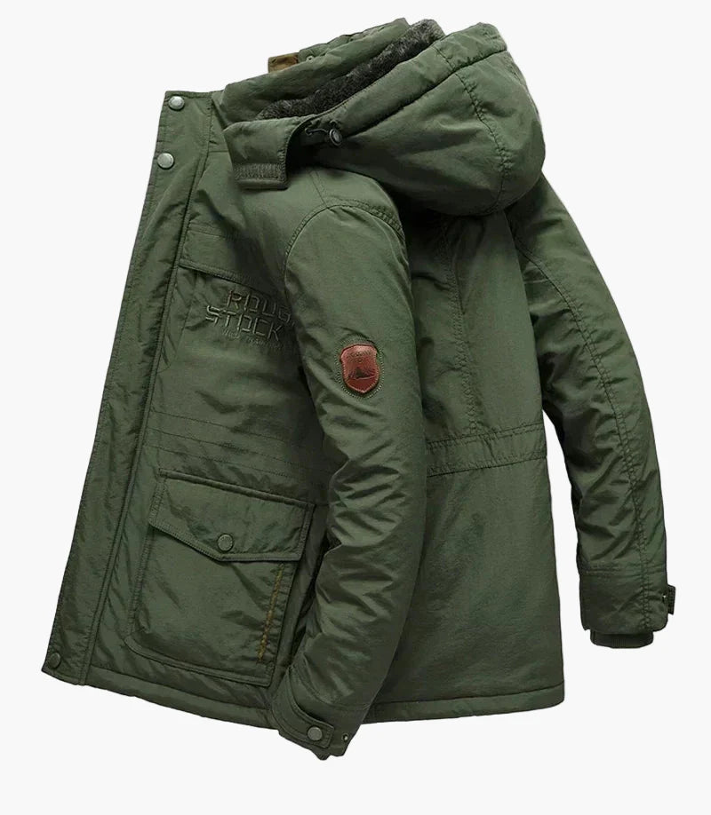 Herren Outdoor Winterjacke mit Kapuze – Lässiger Parka für kalte Tage, winddicht und warm