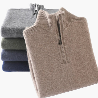 Herren Halbzip Pullover – Klassischer Stil für Alltag und Freizeit