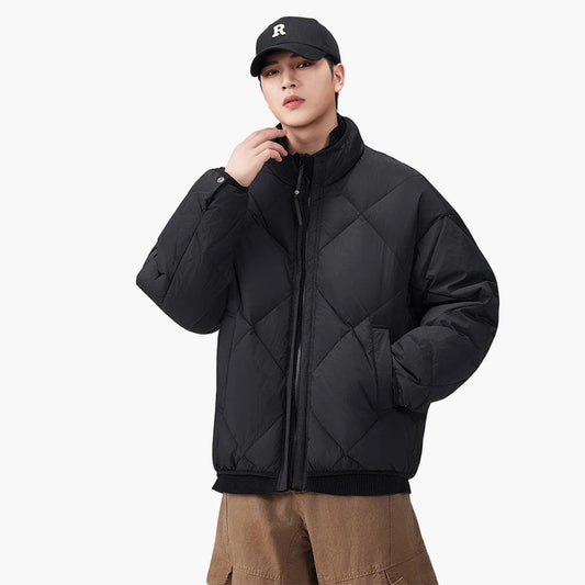 Herren Steppjacke im Oversized-Look für Alltag und Freizeit