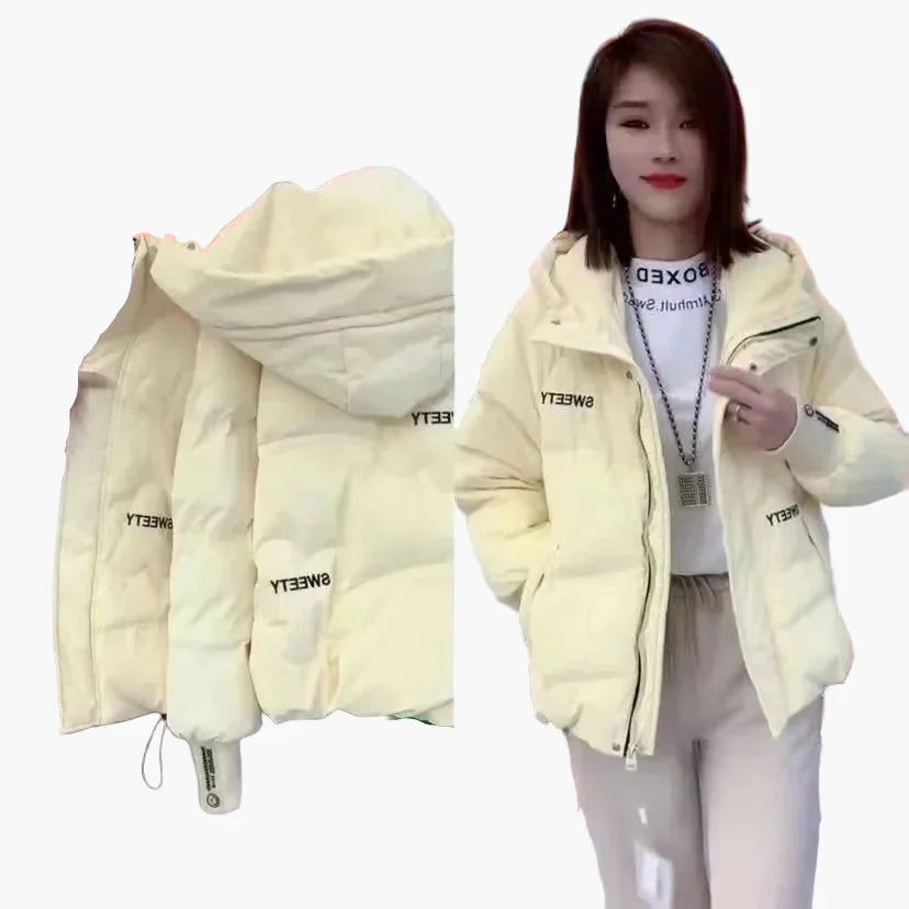 Damen Winter Steppjacke mit Kapuze – Modisch, Warm & Alltagstauglich