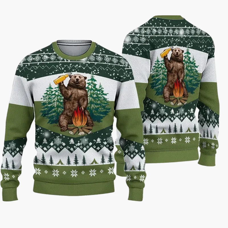 Herren Weihnachts-Pullover Christmas Bros Ugly Christmas Sweater Party
