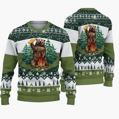 Herren Weihnachts-Pullover Christmas Bros Ugly Christmas Sweater Party