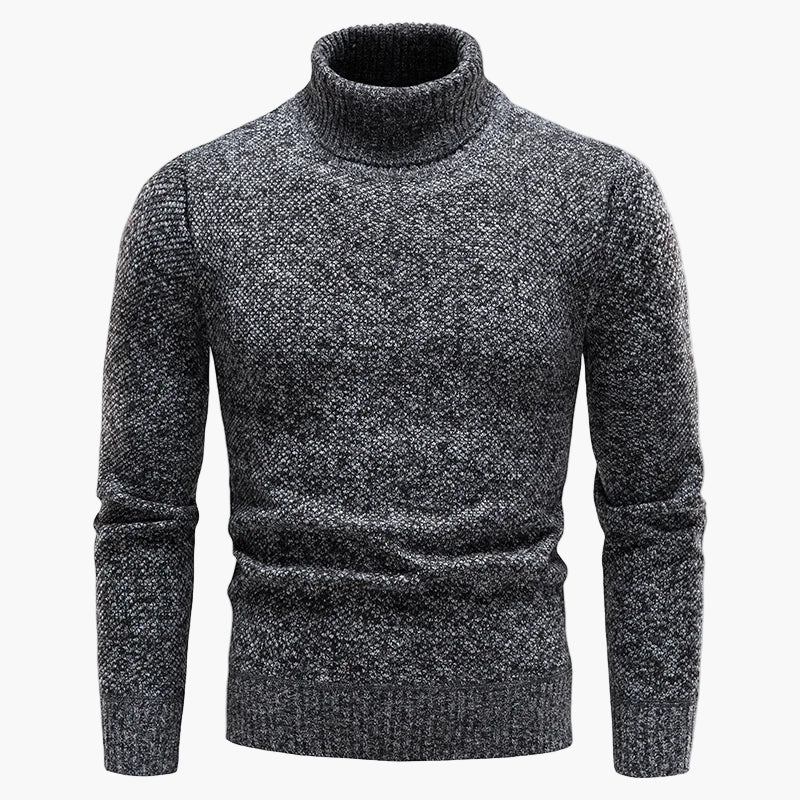 Herren Rollkragenpullover Strickpullover Klassischer Winter-Look Freizeit & Büro