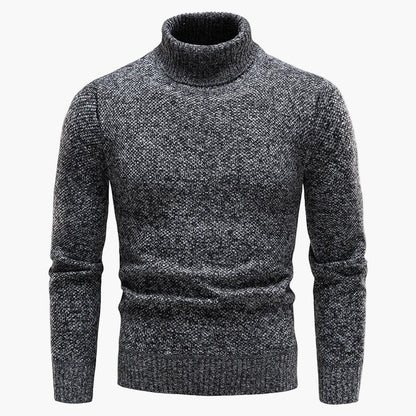 Herren Rollkragenpullover Strickpullover Klassischer Winter-Look Freizeit & Büro