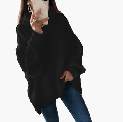 Damen Oversize Rollkragen Pullover – Lässiger Stil für Herbst und Winter