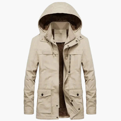 Herren Winter Parka mit Kapuze – Modischer Outdoor Mantel für kalte Tage