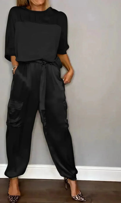 Audrey – Elegantes zweiteiliges Damen-Satinset