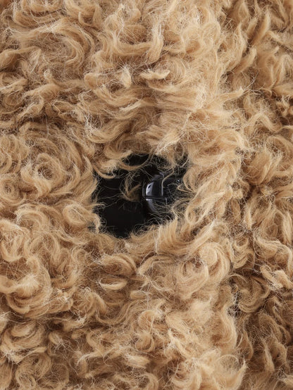 Damen Teddyjacke im Vintage-Look – Modische Kurzjacke für Herbst und Winter