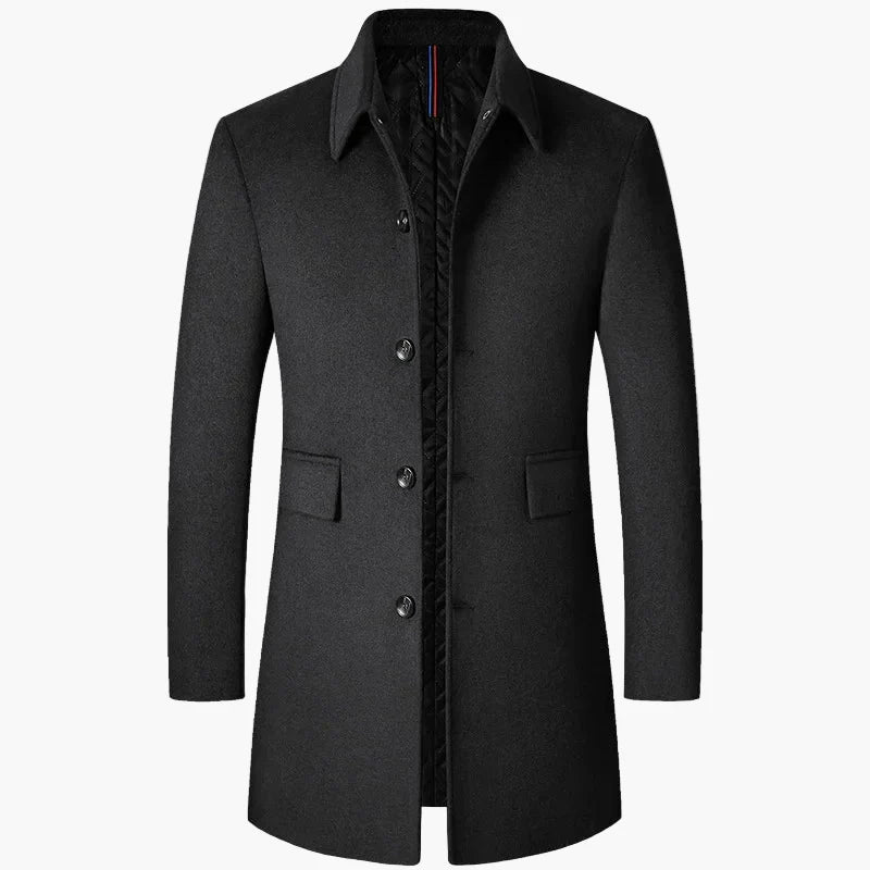 Herren Mantel im koreanischen Stil – Klassische Trenchcoat-Optik für moderne Männer, ideal für Herbst und Winter