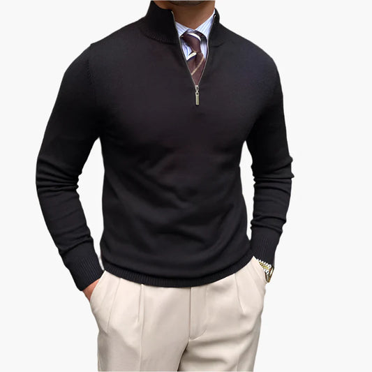 Herren Halbzip-Pullover – Klassischer Business & Freizeit Look, Elegant und Vielseitig