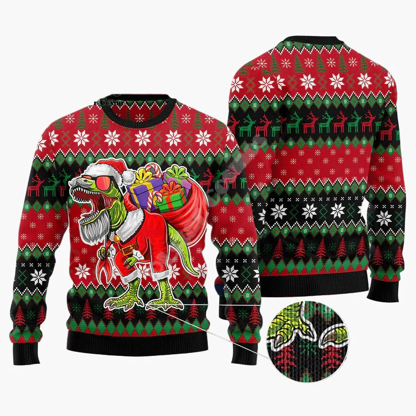 Herren Weihnachts-Pullover mit Katzenmotiv – Lustiger Ugly Christmas Sweater "Show Me Your Kitties"