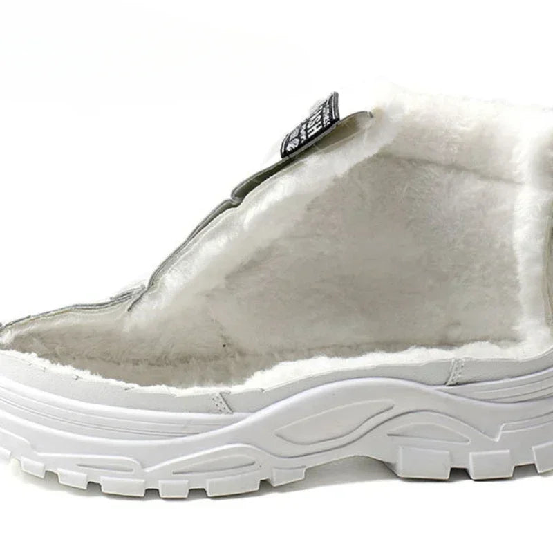 Damen Winter Sneaker Boots – Modische High-Top Schuhe mit Warmfutter für Alltag und Outdoor