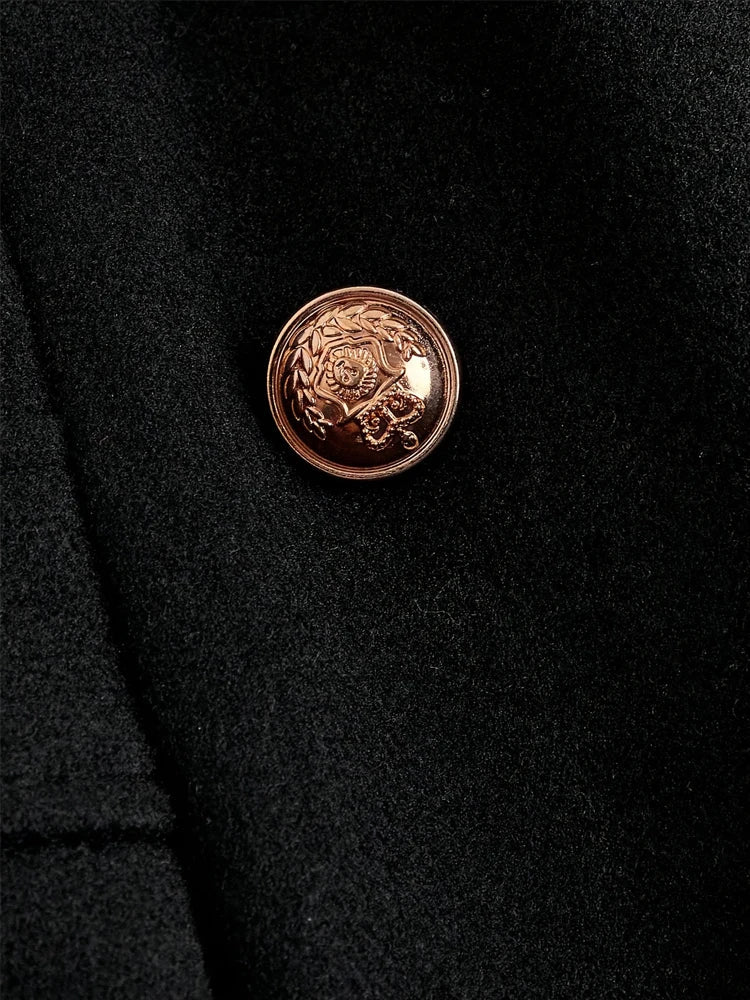 Damen Kapuzenmantel mit Doppelreihe, Vintage-Stil, Herbst Winter, Plus Size, Eleganter Look