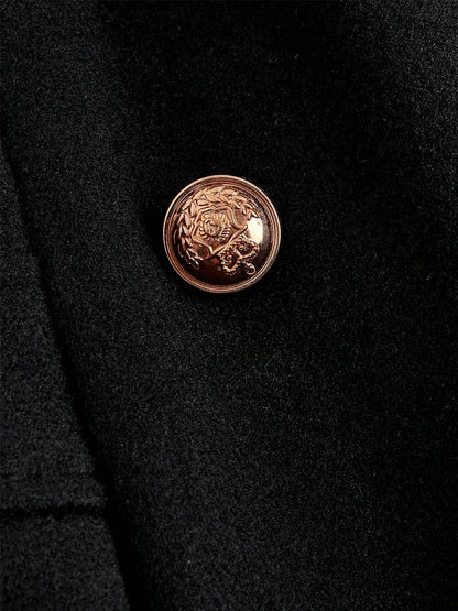 Damen Kapuzenmantel mit Doppelreihe, Vintage-Stil, Herbst Winter, Plus Size, Eleganter Look