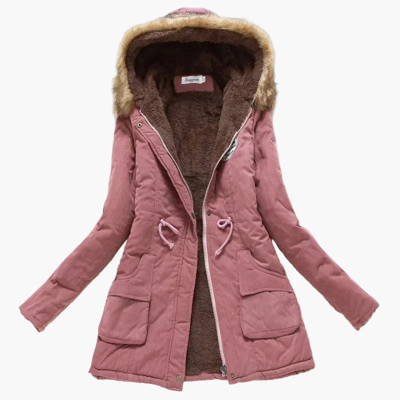 Damen Winter Parka mit Kapuze – Modischer Koreanischer Stil, Warm Gefüttert, Alltag & Freizeit