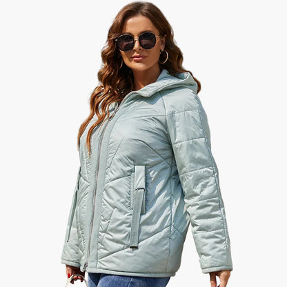 Damen Steppjacke für Alltag & Freizeit – Moderne Übergangsjacke mit Kapuze