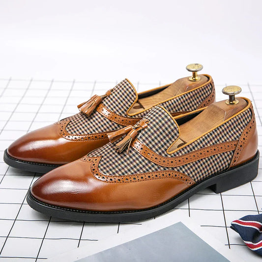 Herren Klassische Business-Loafer im Vintage-Stil – Elegante Schuhe für Büro & Freizeit