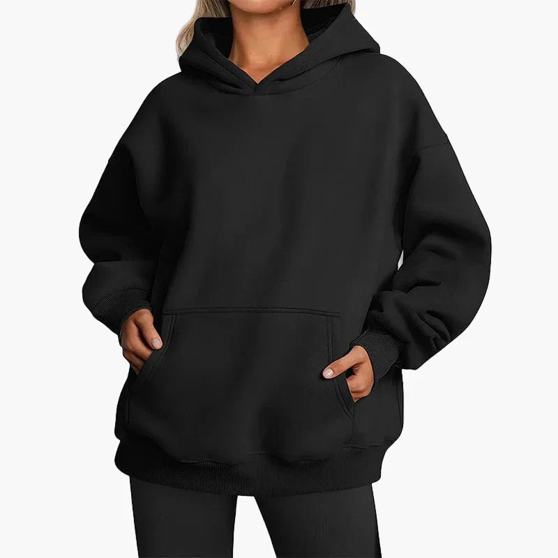 Damen Oversize Hoodie Freizeit Kapuzenpullover – Bequemer Streetwear Style
