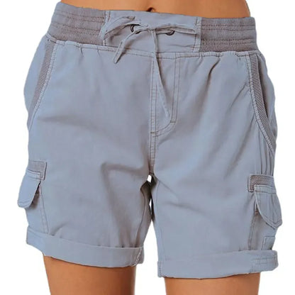 Esme – Damen Cargo-Shorts aus Baumwolle und Leinen