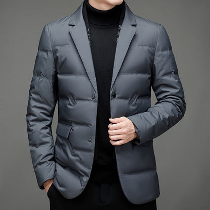 Herren Steppblazer Modern Business Casual Winterjacke – Elegant & Vielseitig